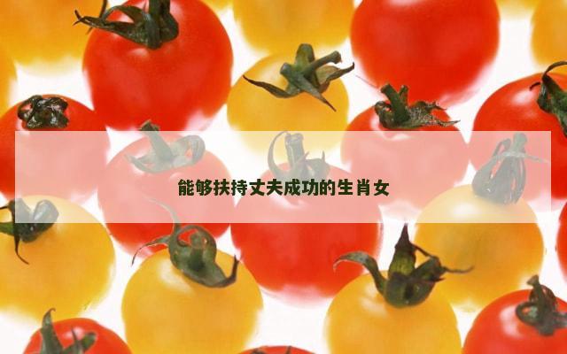 能够扶持丈夫成功的生肖女
