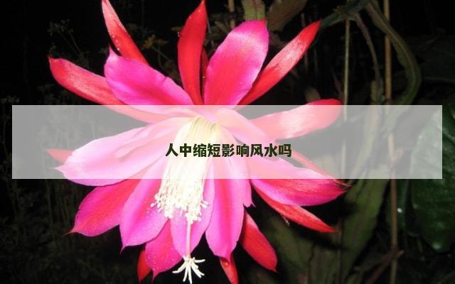 人中缩短影响风水吗