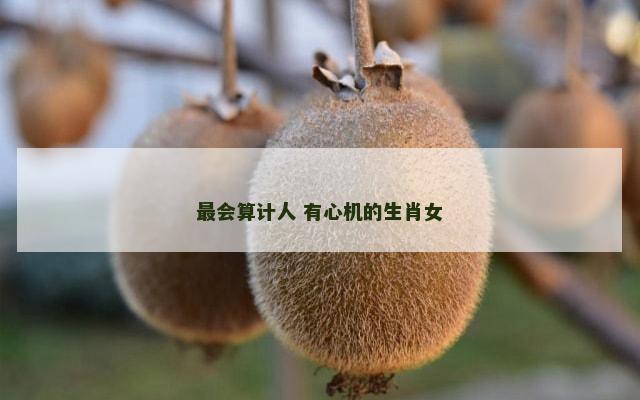 最会算计人 有心机的生肖女