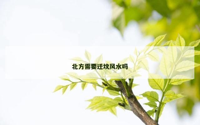 北方需要迁坟风水吗