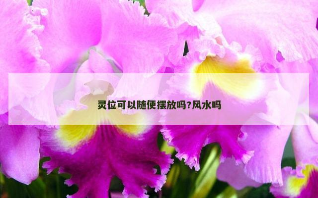 灵位可以随便摆放吗?风水吗