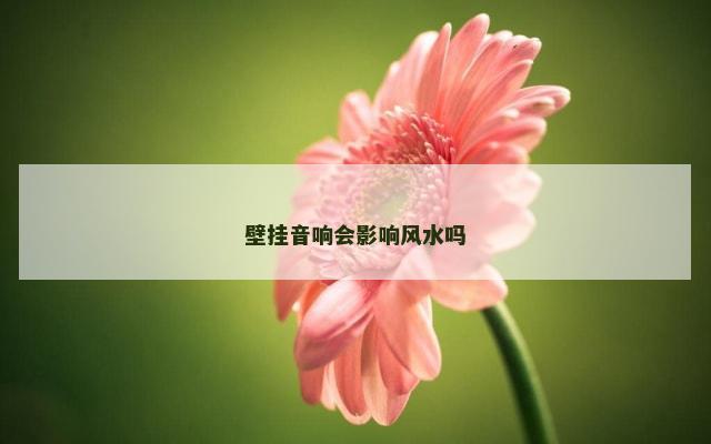 壁挂音响会影响风水吗