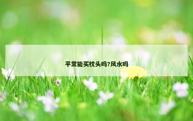 平常能买枕头吗?风水吗
