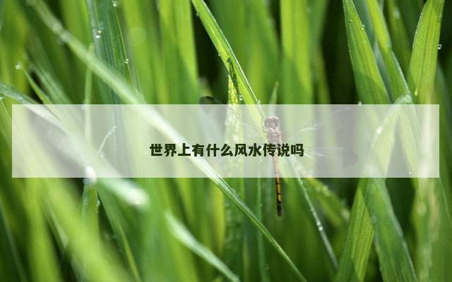 世界上有什么风水传说吗