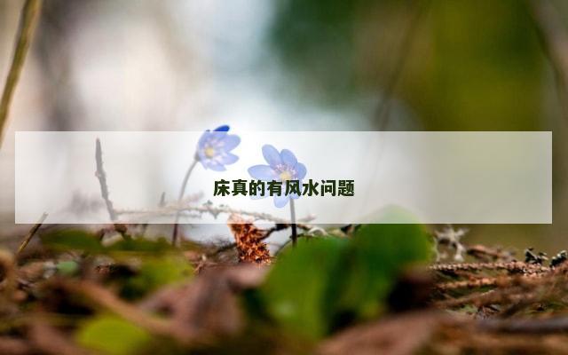 床真的有风水问题