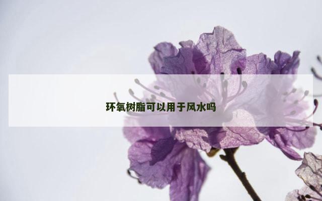 环氧树脂可以用于风水吗