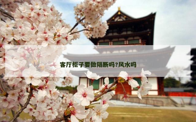 客厅柜子要做隔断吗?风水吗