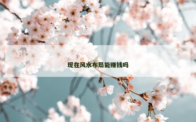 现在风水布局能赚钱吗