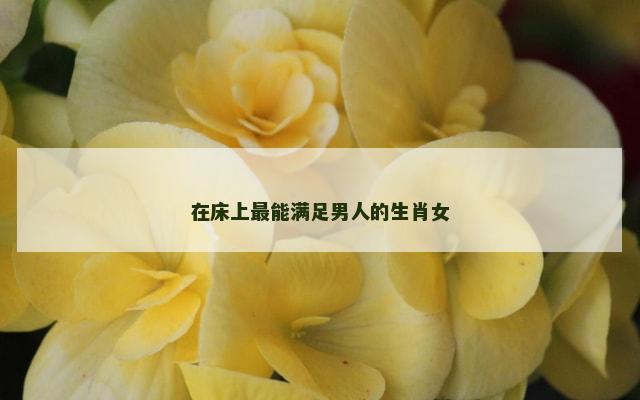 在床上最能满足男人的生肖女