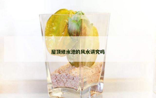 屋顶修水池的风水讲究吗