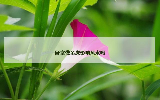 卧室做吊床影响风水吗