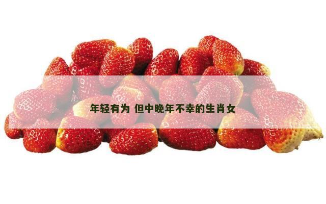 年轻有为 但中晚年不幸的生肖女