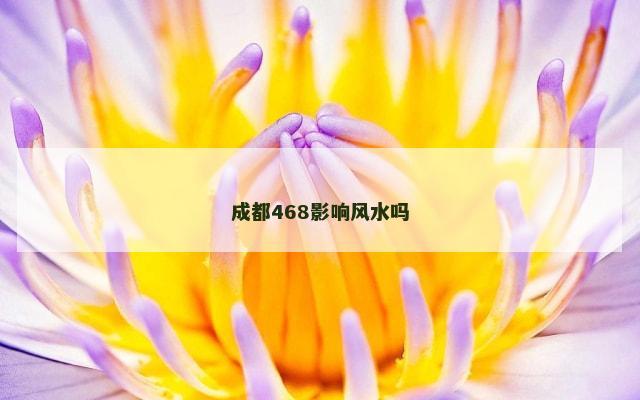 成都468影响风水吗
