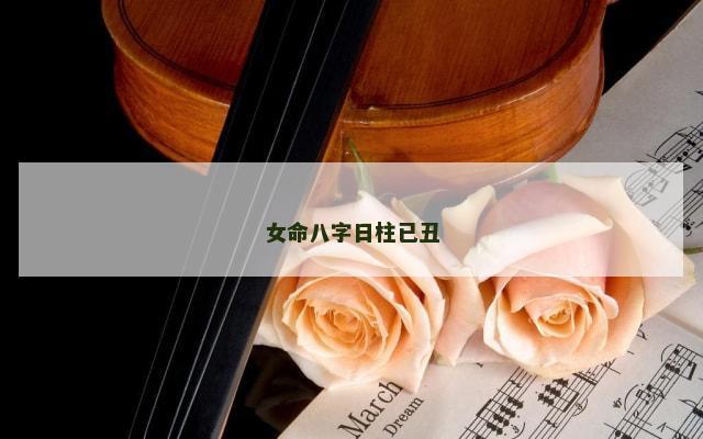女命八字日柱已丑