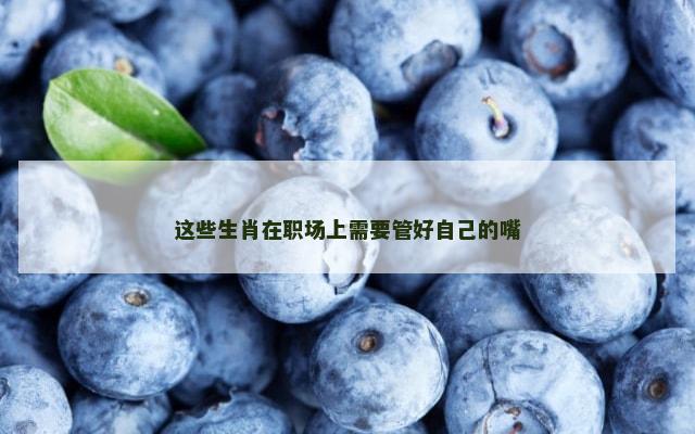 这些生肖在职场上需要管好自己的嘴