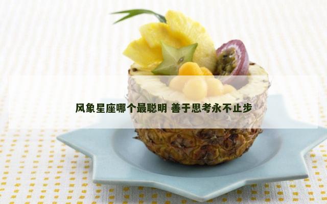 风象星座哪个最聪明 善于思考永不止步