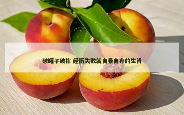 破罐子破摔 经历失败就自暴自弃的生肖