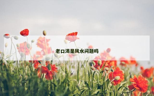 老口渴是风水问题吗