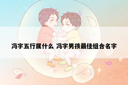 冯字五行属什么 冯字男孩最佳组合名字