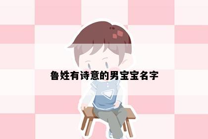 鲁姓有诗意的男宝宝名字