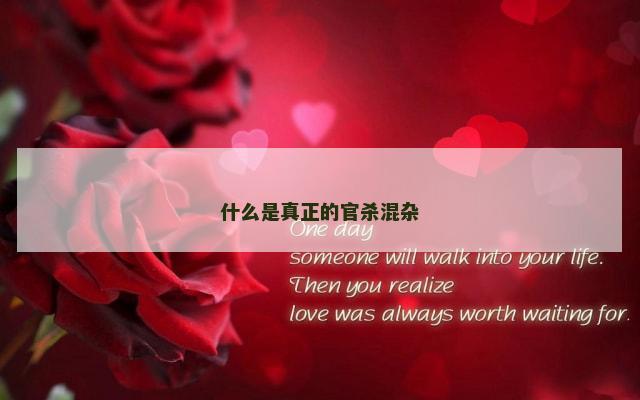 什么是真正的官杀混杂