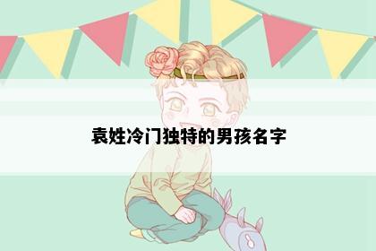 袁姓冷门独特的男孩名字