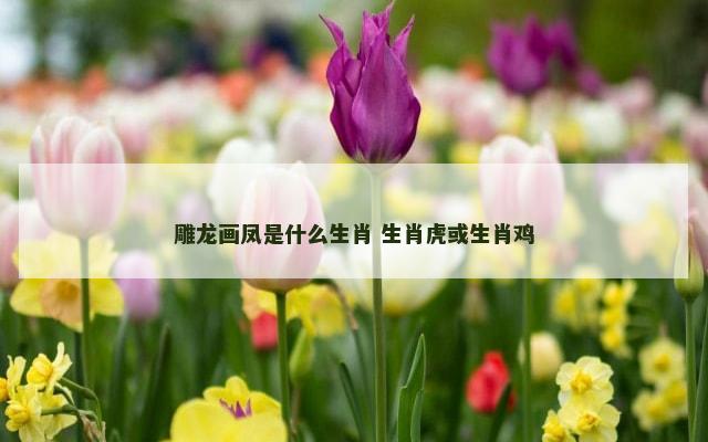雕龙画凤是什么生肖 生肖虎或生肖鸡
