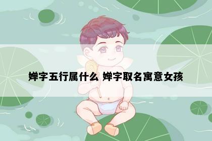 婵字五行属什么 婵字取名寓意女孩