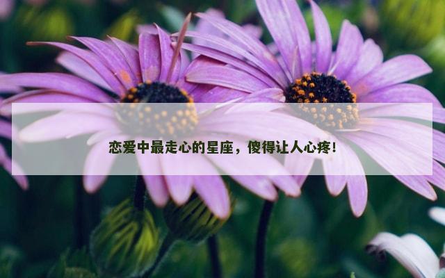 恋爱中最走心的星座，傻得让人心疼！