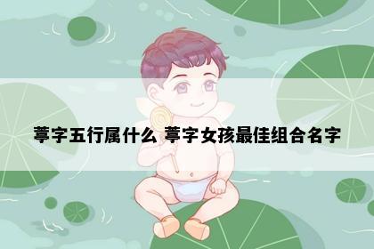 葶字五行属什么 葶字女孩最佳组合名字