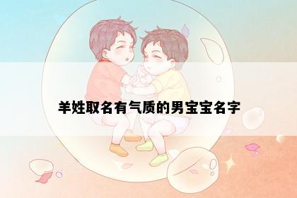 羊姓取名有气质的男宝宝名字