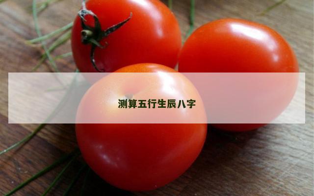 测算五行生辰八字