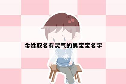 金姓取名有灵气的男宝宝名字