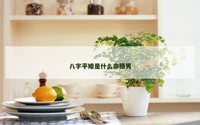 八字平婚是什么命格男