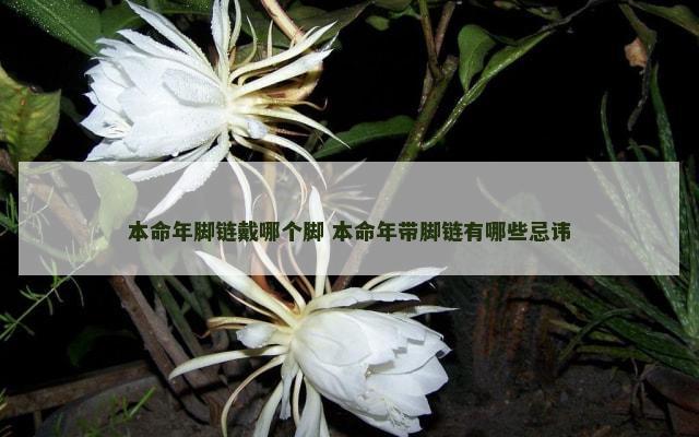本命年脚链戴哪个脚 本命年带脚链有哪些忌讳