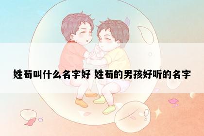 姓荀叫什么名字好 姓荀的男孩好听的名字