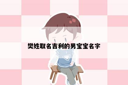 樊姓取名吉利的男宝宝名字