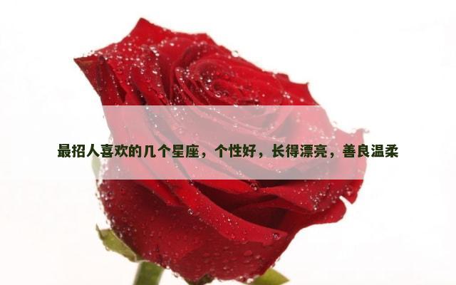 最招人喜欢的几个星座，个性好，长得漂亮，善良温柔