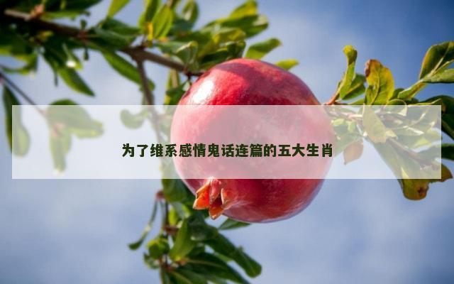 为了维系感情鬼话连篇的五大生肖