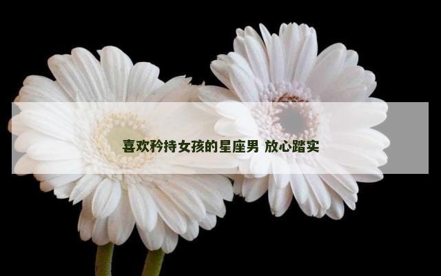 喜欢矜持女孩的星座男 放心踏实