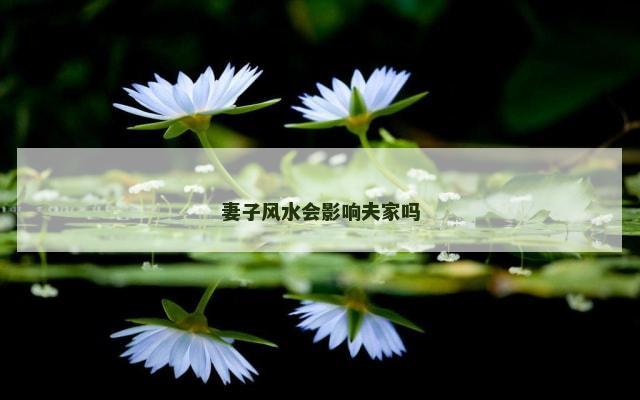 妻子风水会影响夫家吗