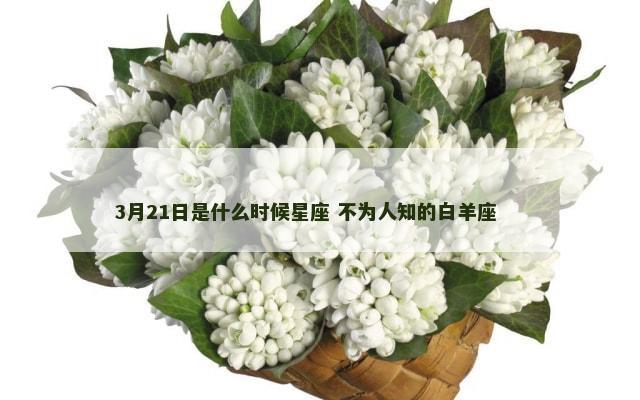3月21日是什么时候星座 不为人知的白羊座 　　
