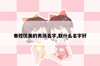 秦姓优美的男孩名字,取什么名字好