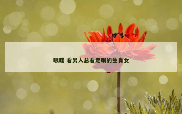 眼瞎 看男人总看走眼的生肖女