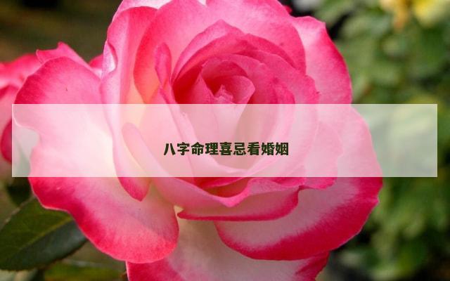 八字命理喜忌看婚姻