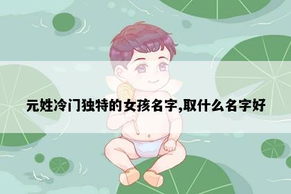 元姓冷门独特的女孩名字,取什么名字好