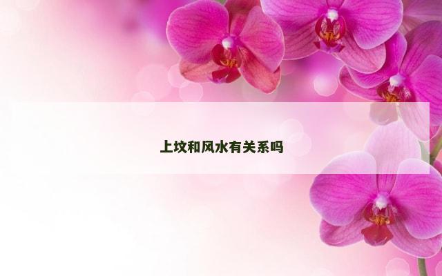 上坟和风水有关系吗