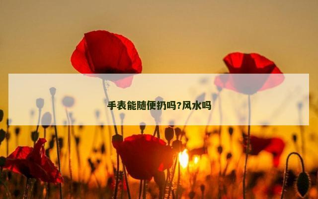 手表能随便扔吗?风水吗