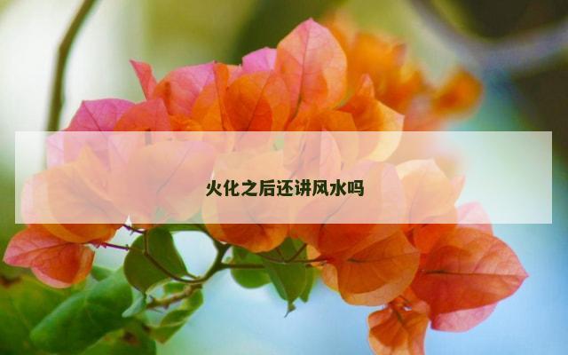 火化之后还讲风水吗