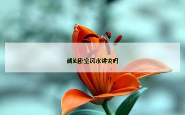 潮汕卧室风水讲究吗